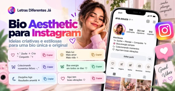 Bio Aesthetic para Instagram: Ideias Minimalistas, Delicadas e Dark