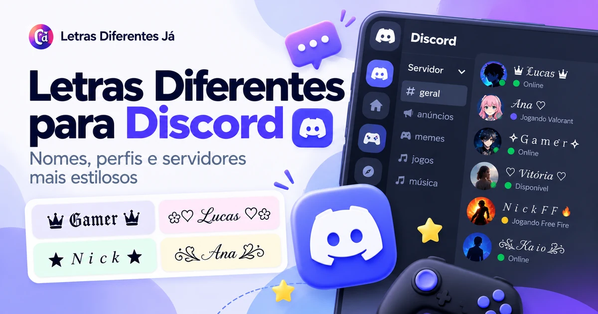 letras diferentes discord nomes perfis 20261017 005452