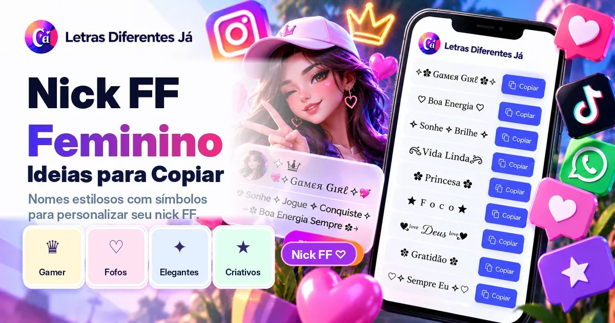 nick ff feminino ideias