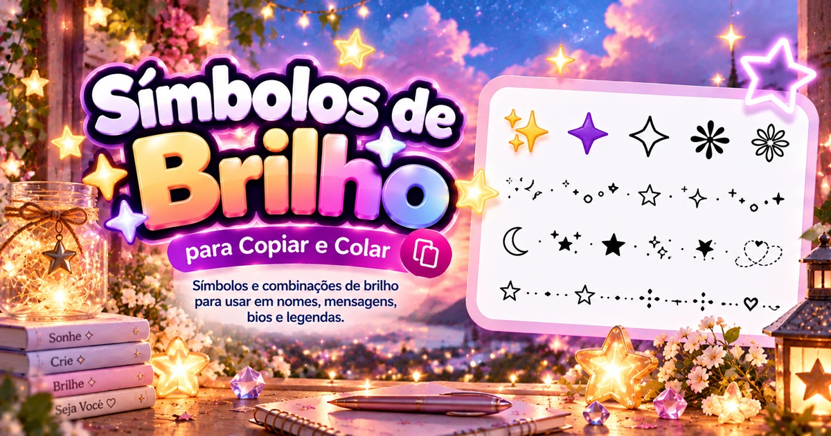 simbolos de brilho