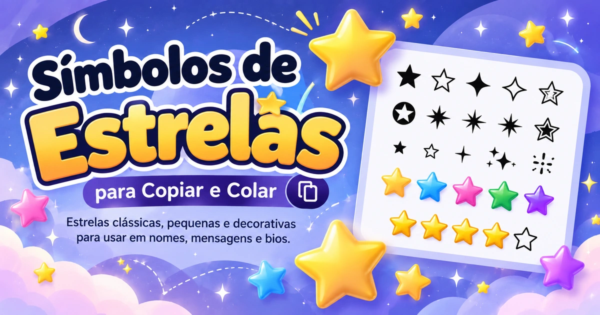 simbolos de estrelas