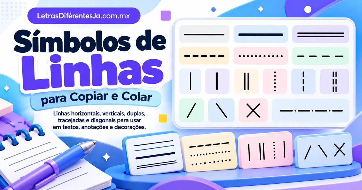 simbolos de linhas