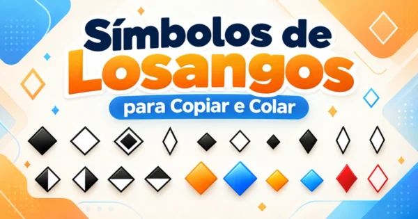 Símbolos de Losangos para Copiar e Colar