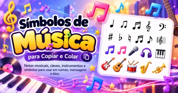 Símbolos de Música para Copiar e Colar