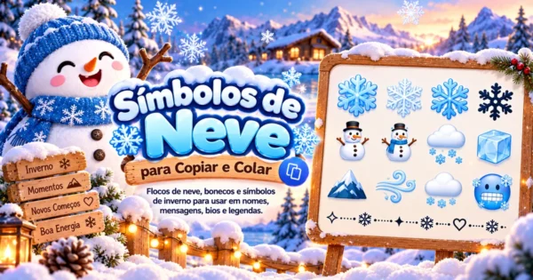 Símbolos de Neve para Copiar e Colar