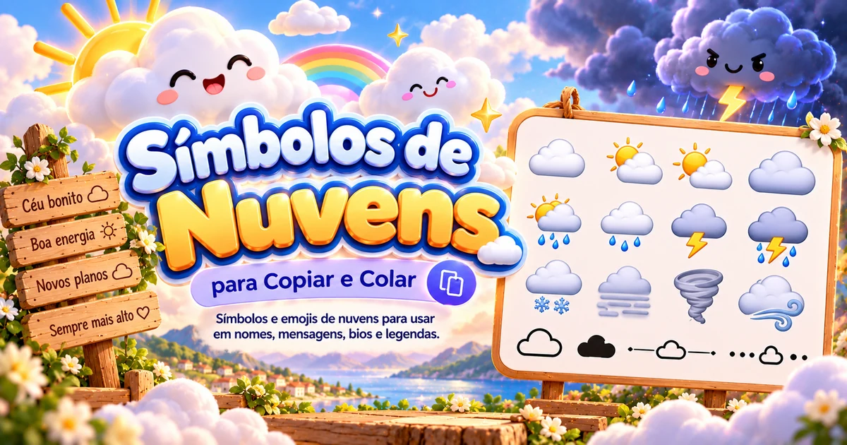 simbolos de nuvens