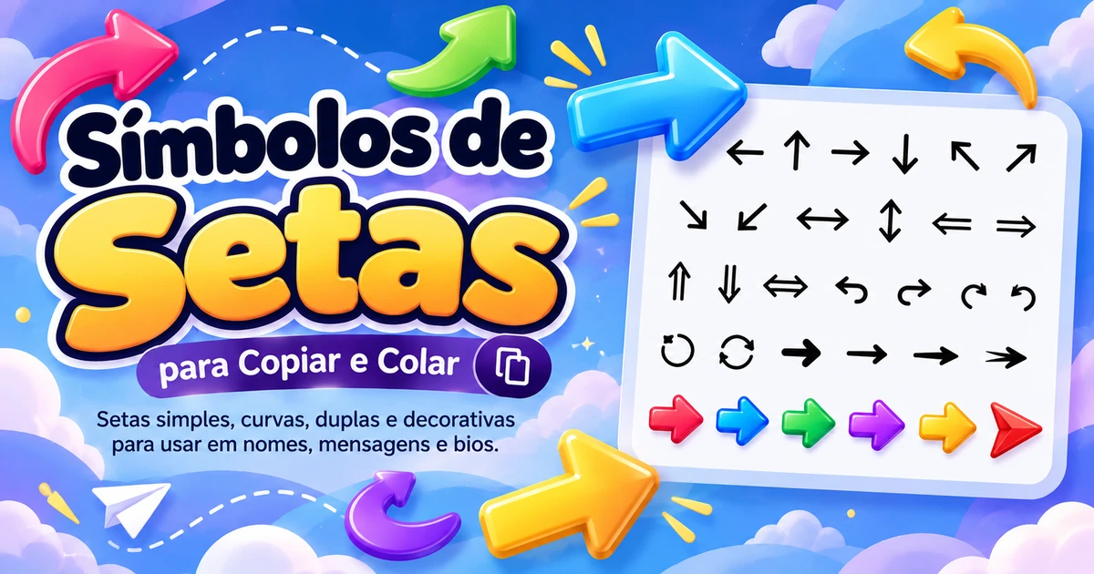 simbolos de setas