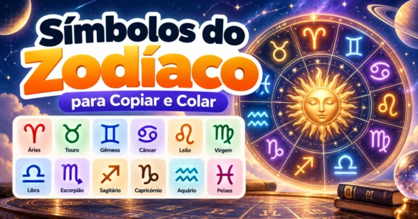 Símbolos do Zodíaco para Copiar e Colar