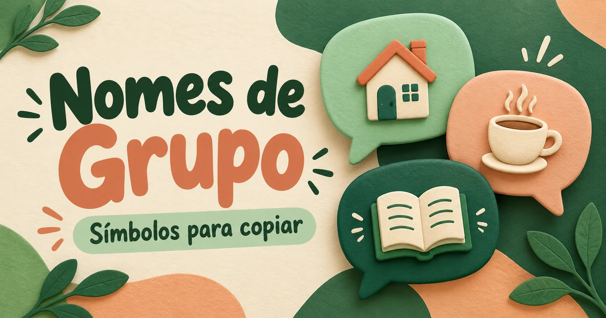 simbolos para nome de grupo whatsapp