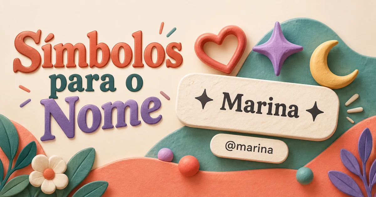 simbolos para nome no tiktok